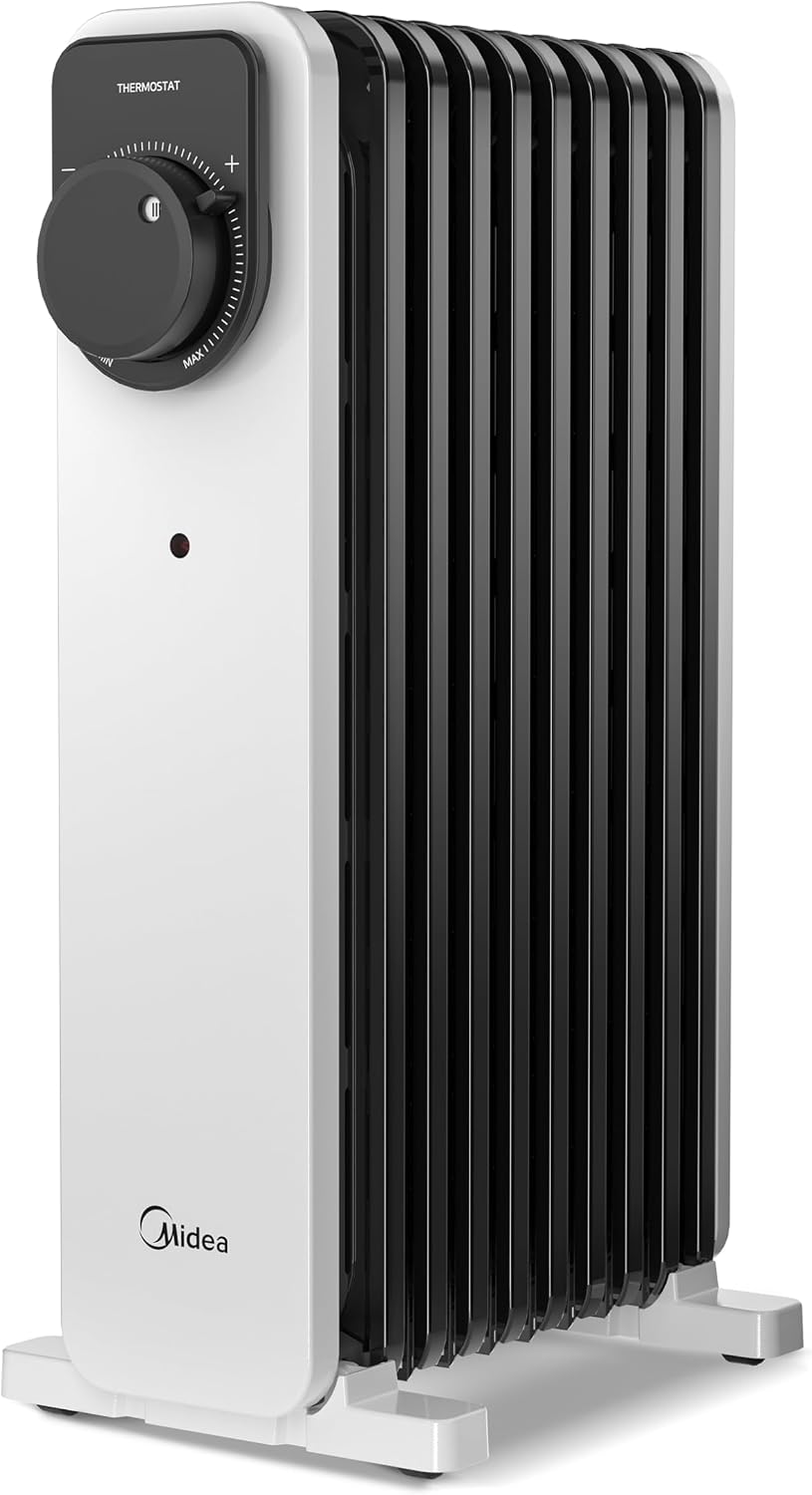 Midea 2000W 9-Fin Oil Radiator with Thermostat