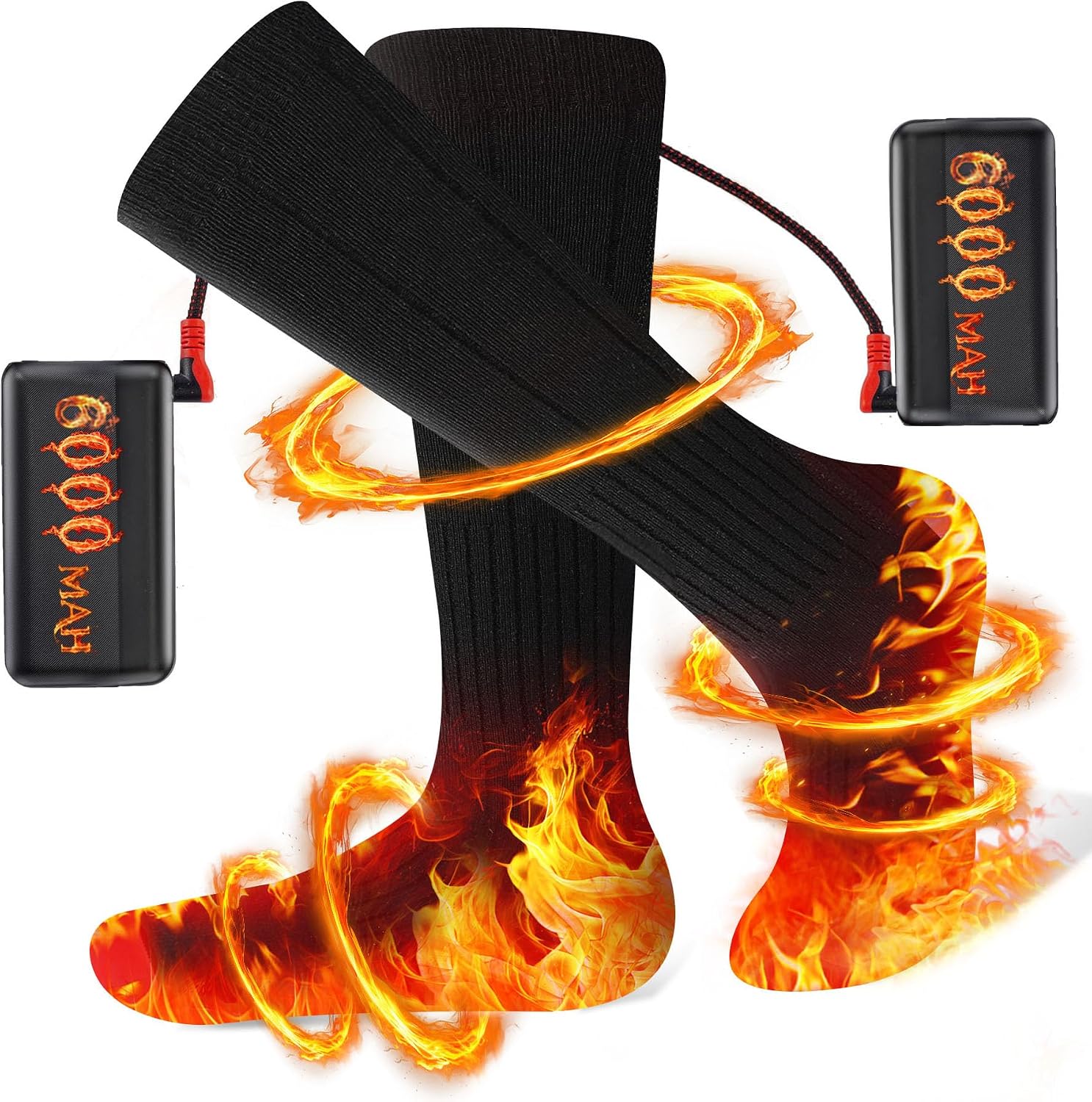 Lecritque Heated Socks 6000mAh 3 Settings