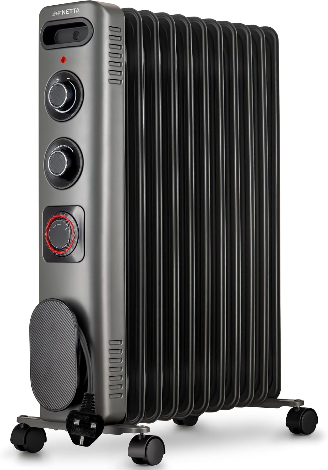 NETTA 2500W Oil Filled Radiator with 24H Timer