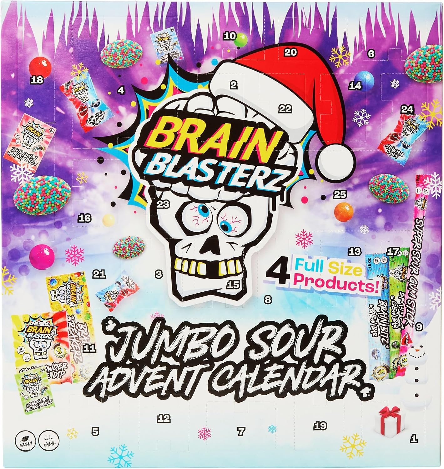 Brain Blasterz Sour Sweets Advent Calendar 2026