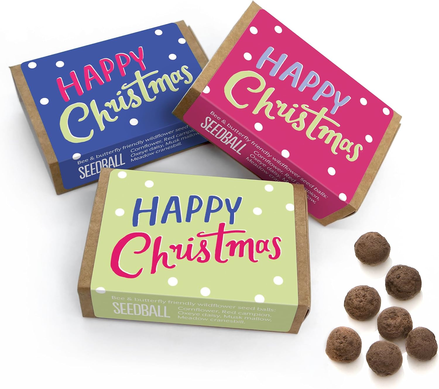Seedball Happy Christmas Wildflower Seed Bombs