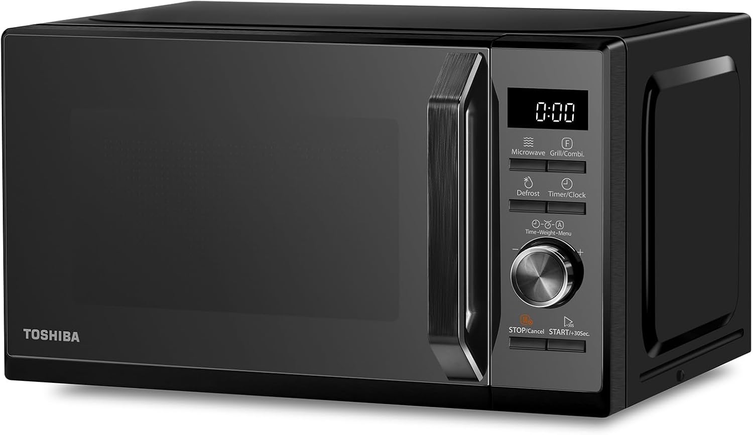 Toshiba Black Microwave 20 Liter Digital 800W with 1000W Grill