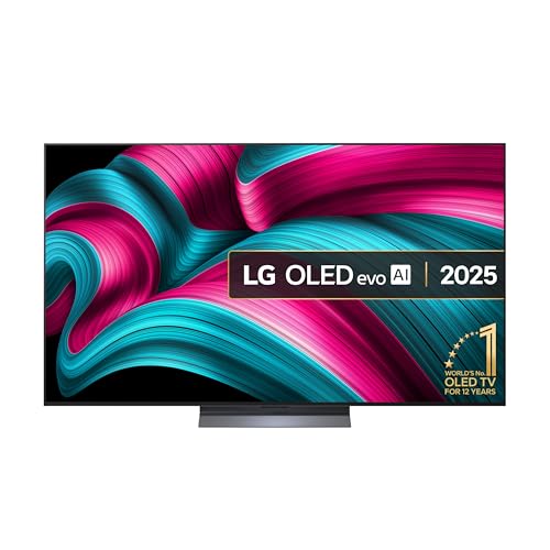 LG OLED65C55LA 65-Inch OLEDevo AI 4K UHD Smart TV, (α9 AI Processor Gen7, Dolby Atmos, Freeview Play and Amazon Alexa, 120Hz) [Model 2025] - Featured