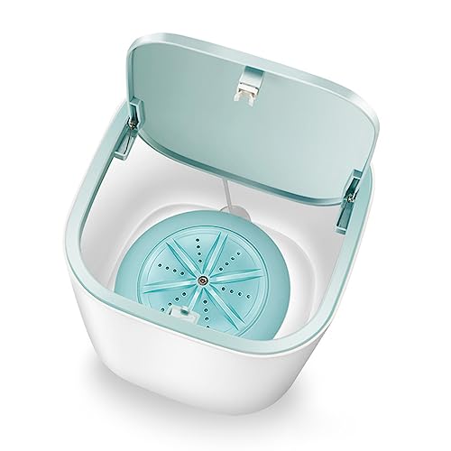 Portable Washing Machine, Foldable Mini Small Clothes Washer for Underwear, Baby Clothes, Towels, Socks, USB Desktop Laundry Washer for Apartment Camping Dormitories Travel 3.8L - Featured