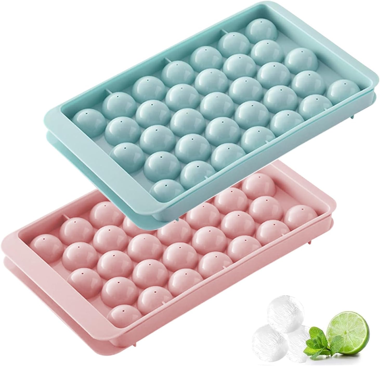Lubarion Silicone Ice Ball Moulds with Lids