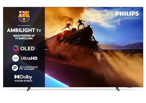 Philips Ambilight 65OLED760 4K OLED Smart TV - 65 Inch Display with P5 AI Perfect Picture Engine, Ultra HD, Titan OS, Dolby Vision and Atmos Sound, Works with Alexa and Google Voice Assistant - Featured