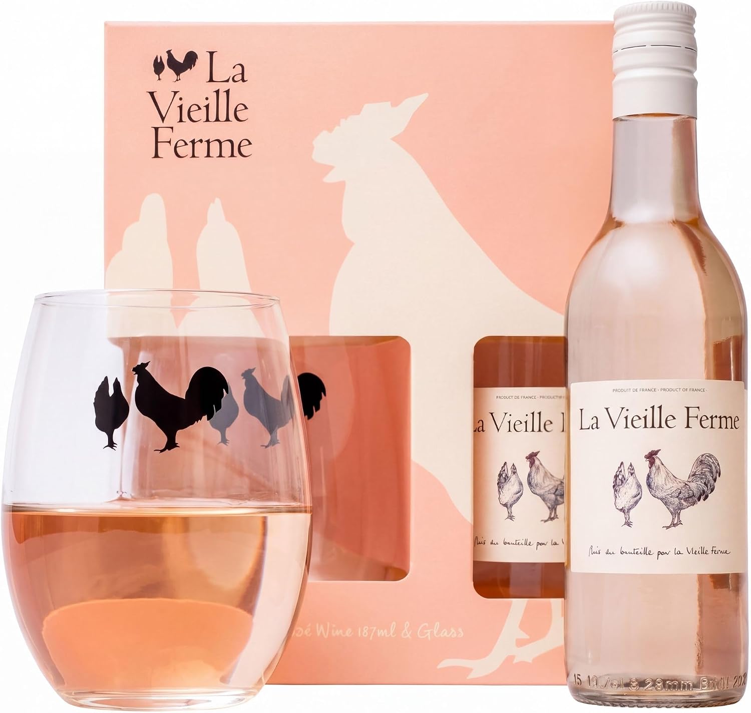 La Vieille Ferme Rose Wine Gift Set with Tumbler