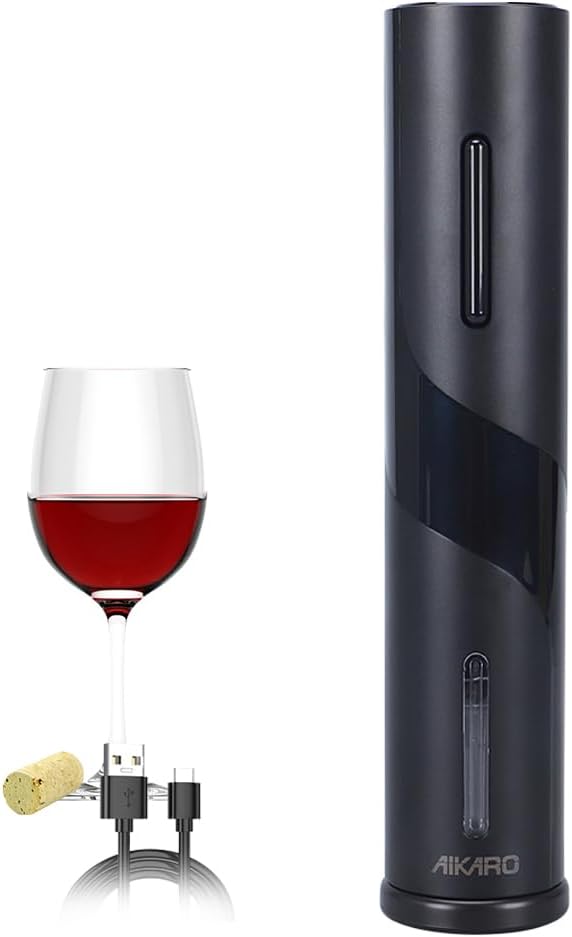 AIKARO Rechargeable Electric Wine Bottle Opener