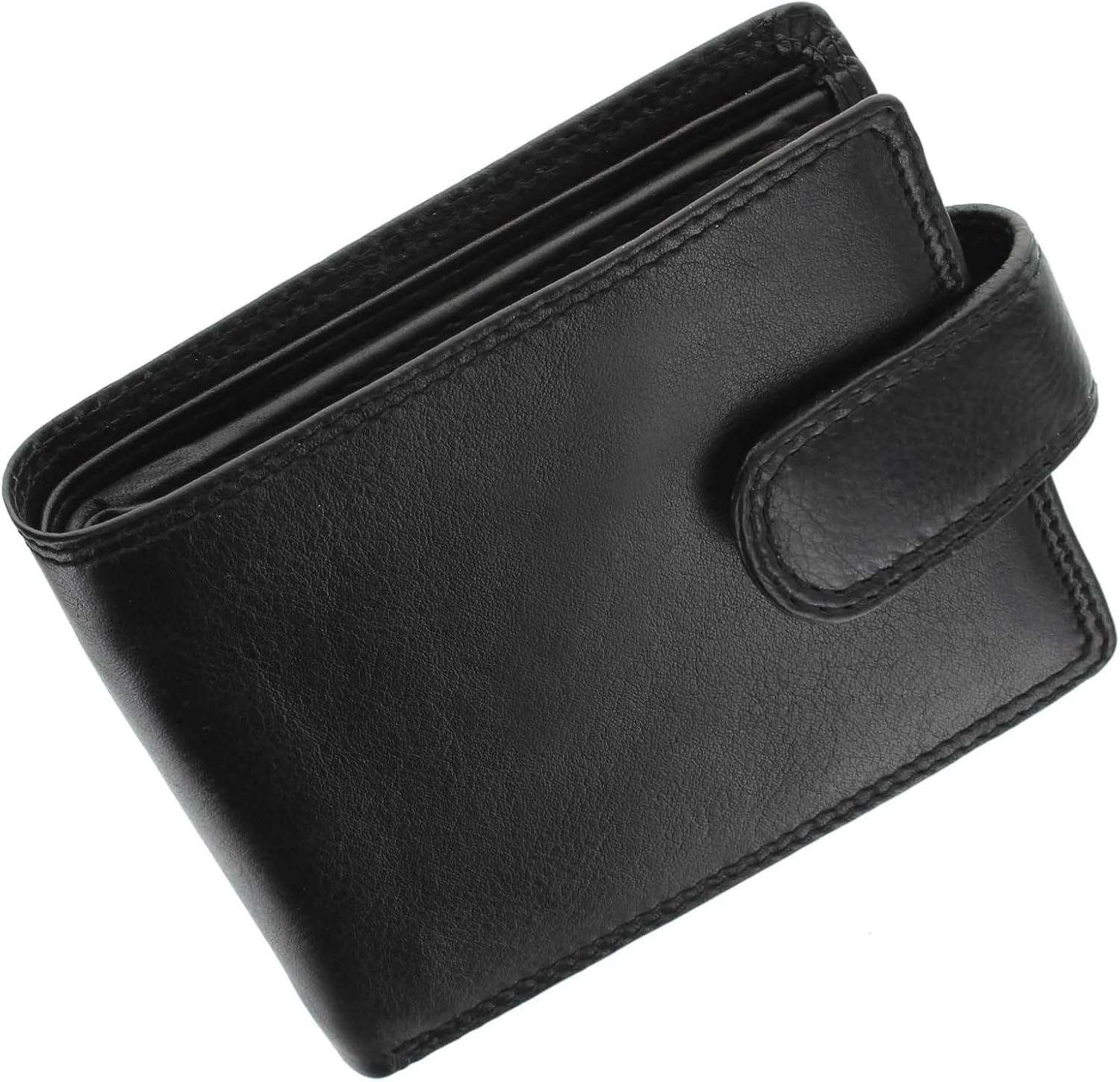 WEDMAY Men's Leather Wallet with Coin Pocket and RFID Blocking