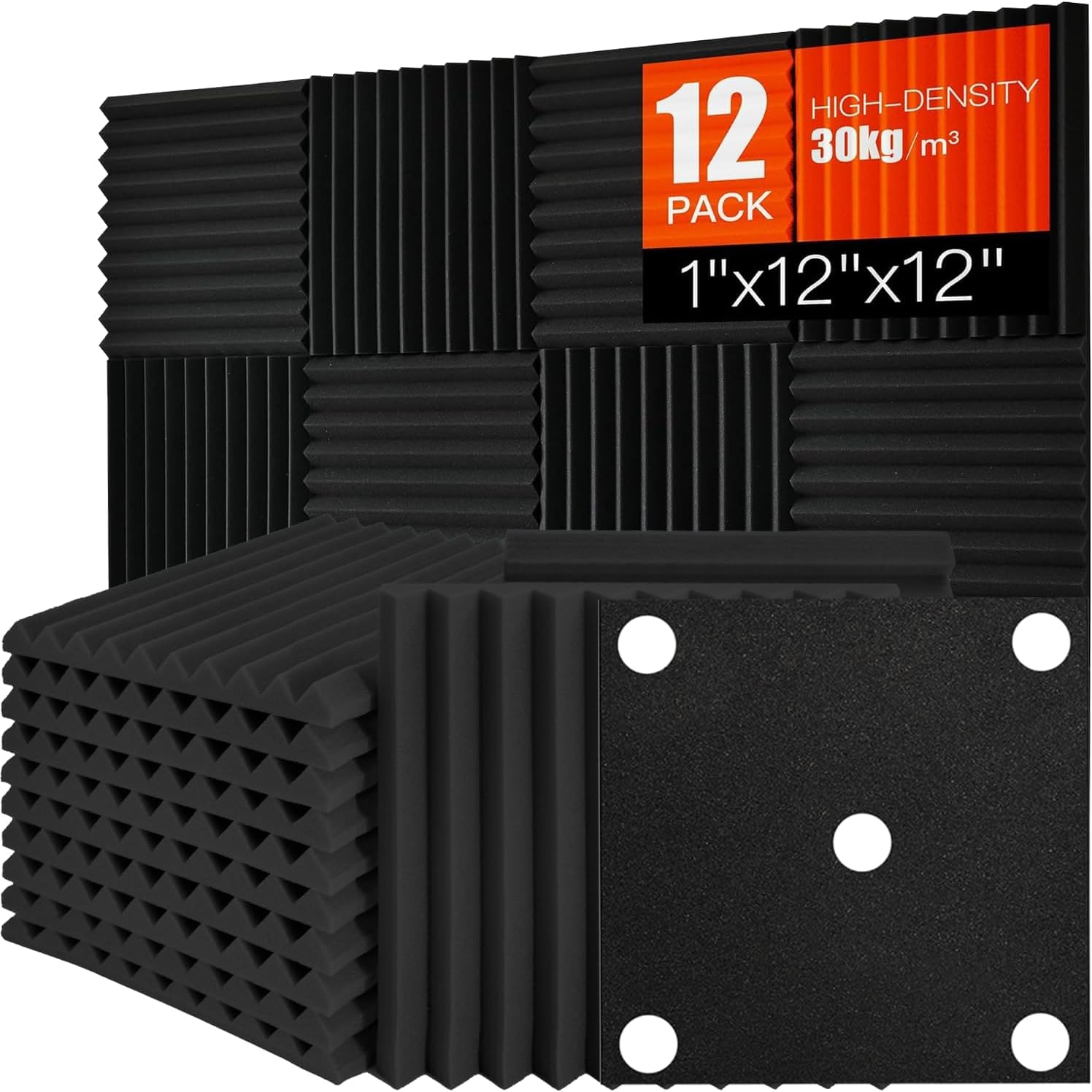 Saiqiang Acoustic Foam Panels 12 Pack