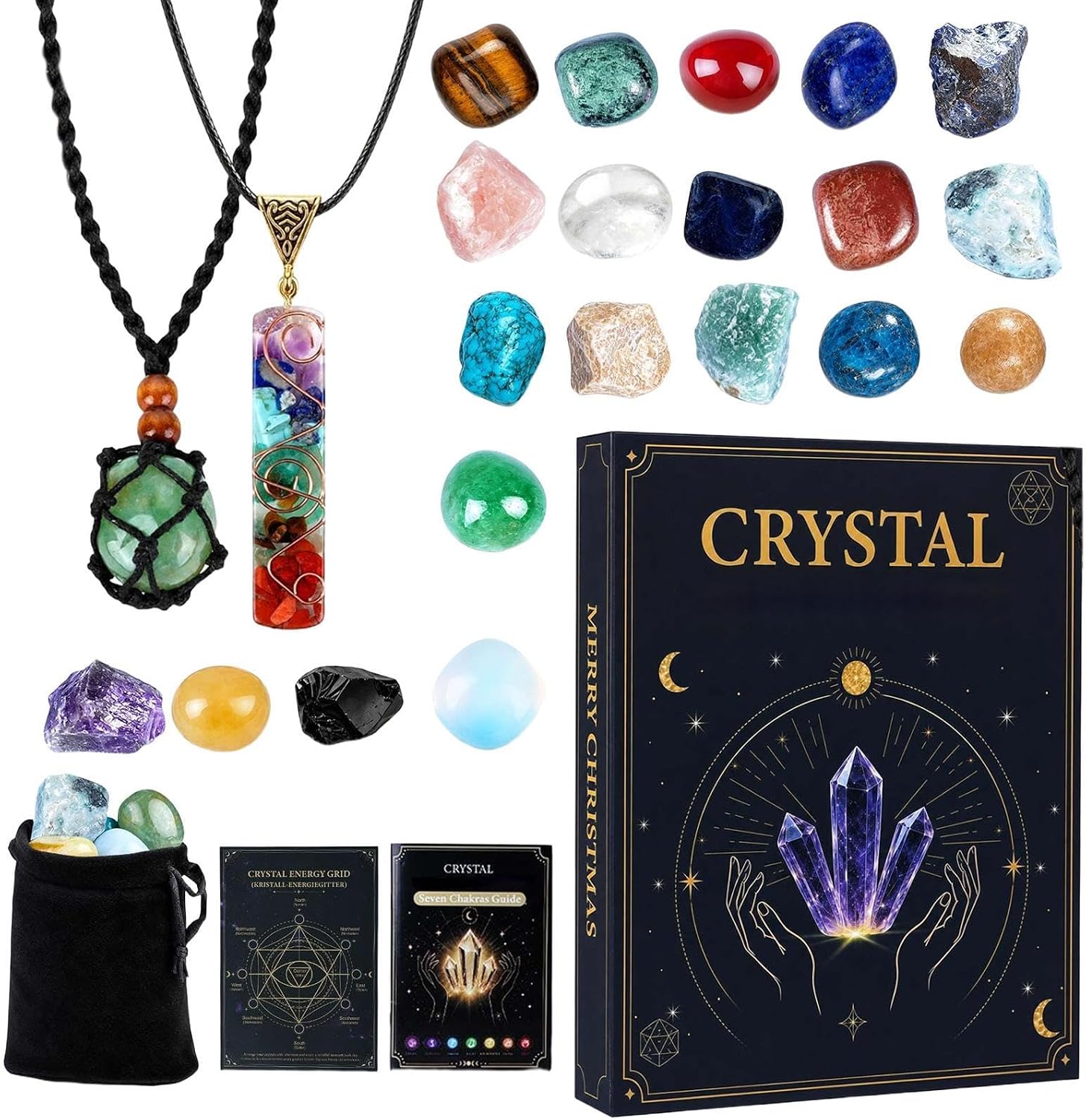 Crystal Advent Calendar 2026 for Women with Crystal Guide Card