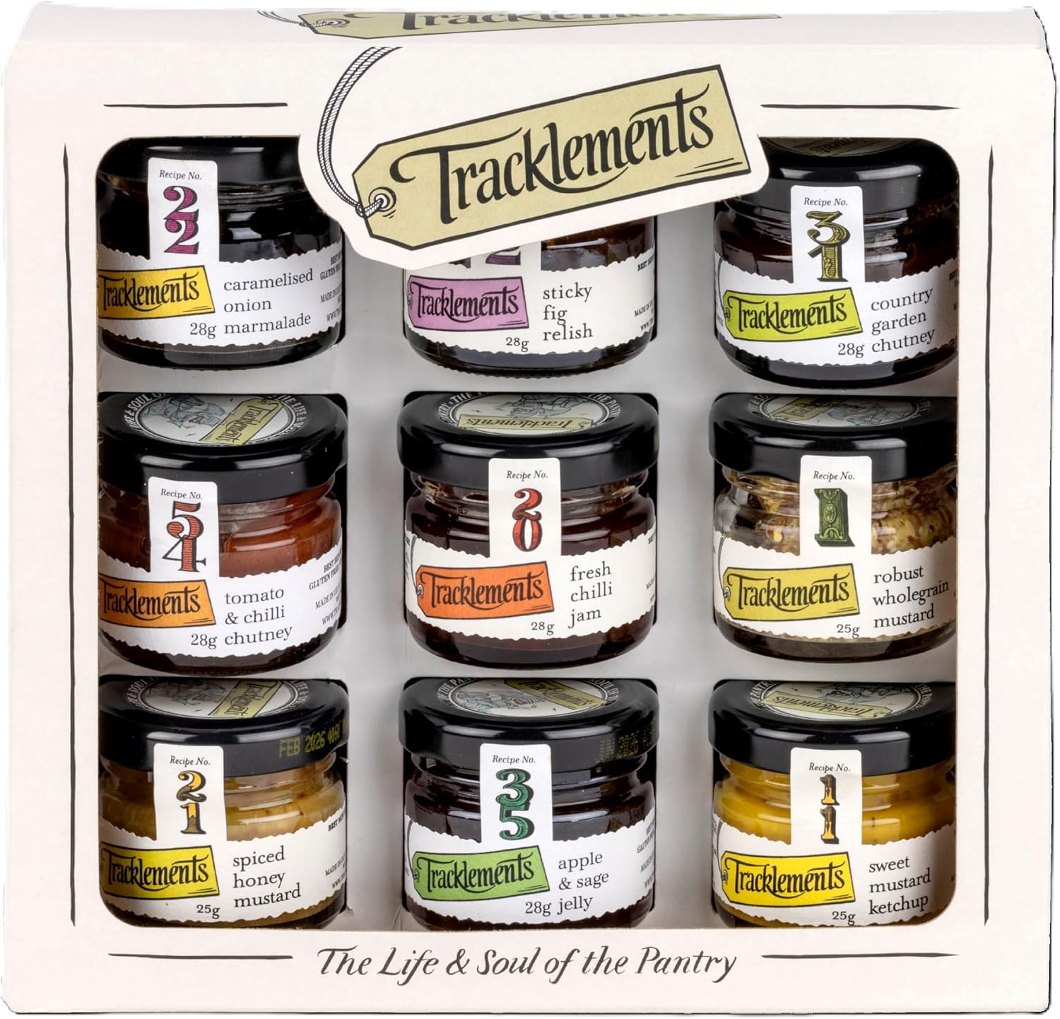 Tracklements 9 Mini Jar Gift Pack