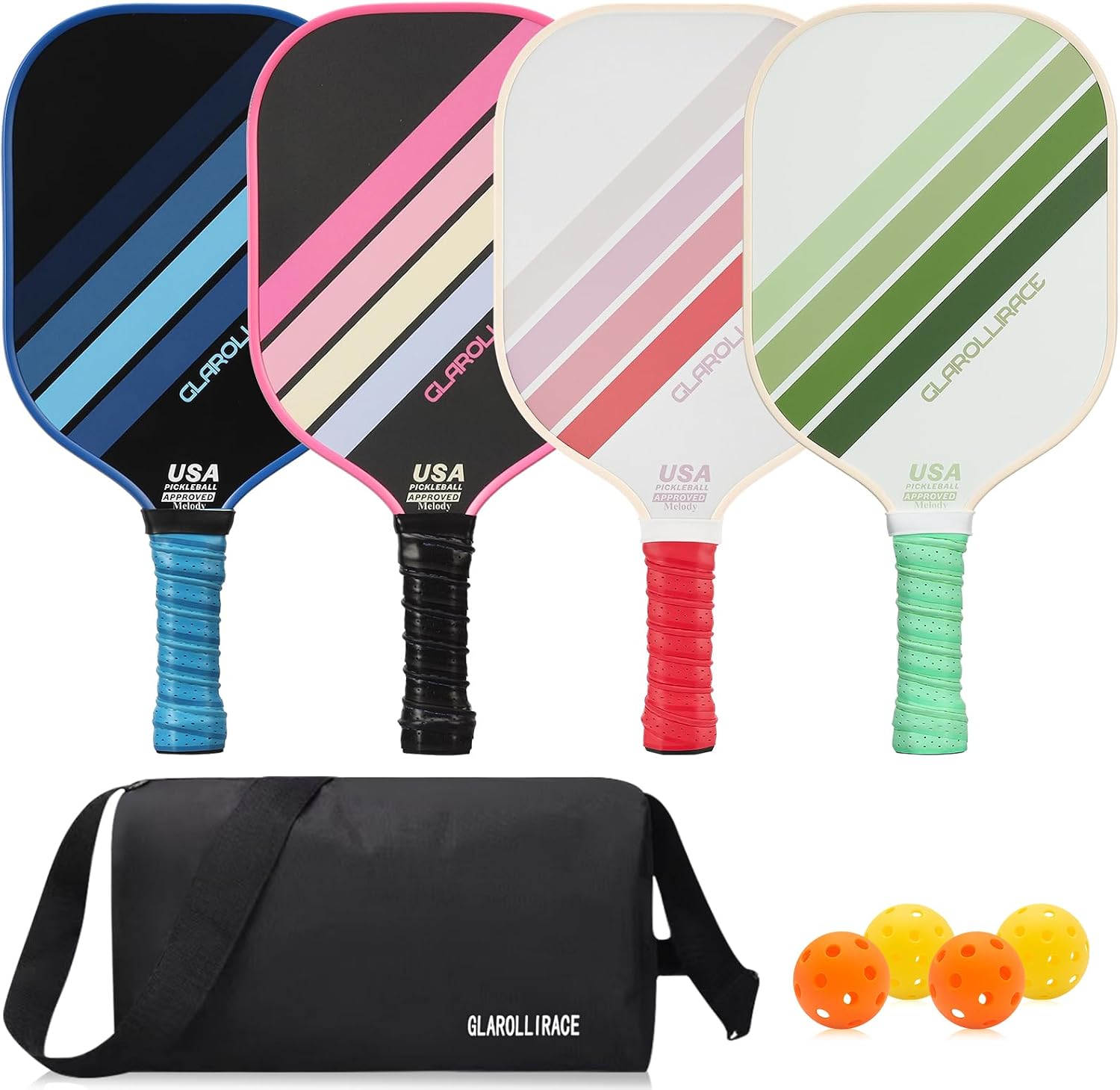 Glarollirace Pickleball Paddles Set of 2