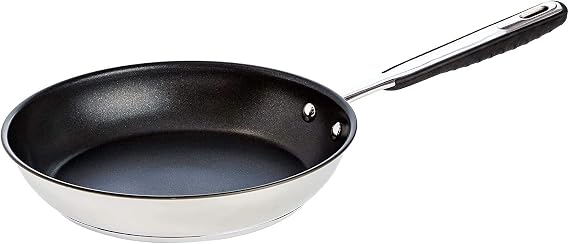 Amazon Basics Stainless Steel Non-Stick Induction Frying Pan 28cm