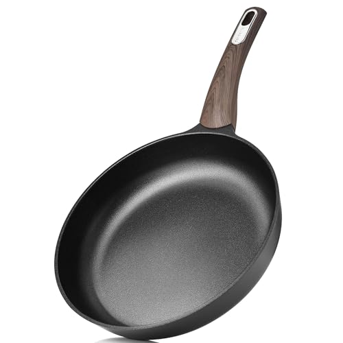SENSARTE Nonstick Frying Pan Skillet 28cm Non Stick Egg Pan Omelette Pans, Healthy Kitchen Cooking Chef's Pan, Free of Intentionally Added PFOA/PFOS, Induction Compatible, Black - Featured