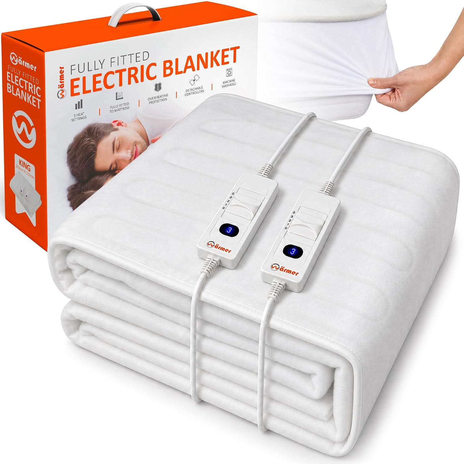 Wärmer Fitted Heated Cover King Dual