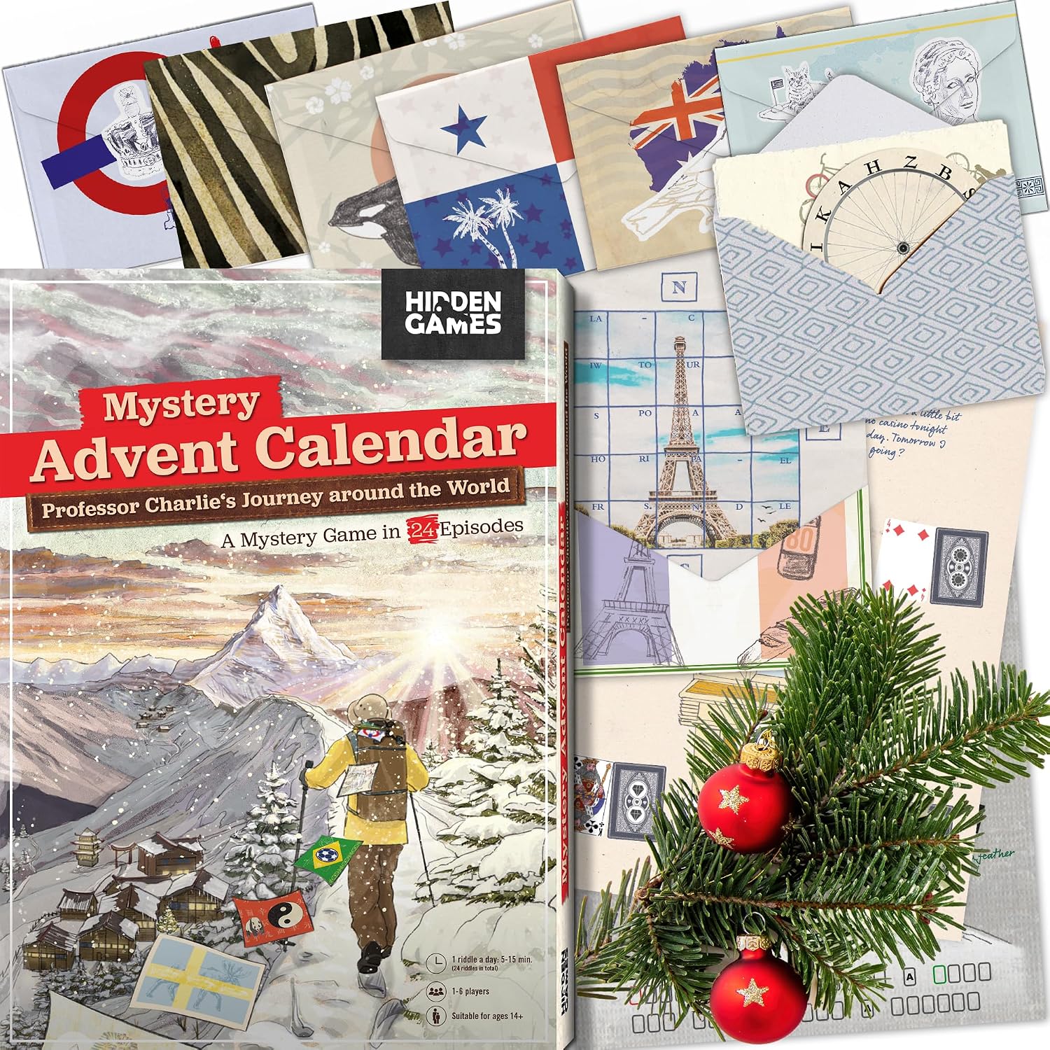 Hidden Games Professor Charlie's World Tour Puzzle Advent Calendar
