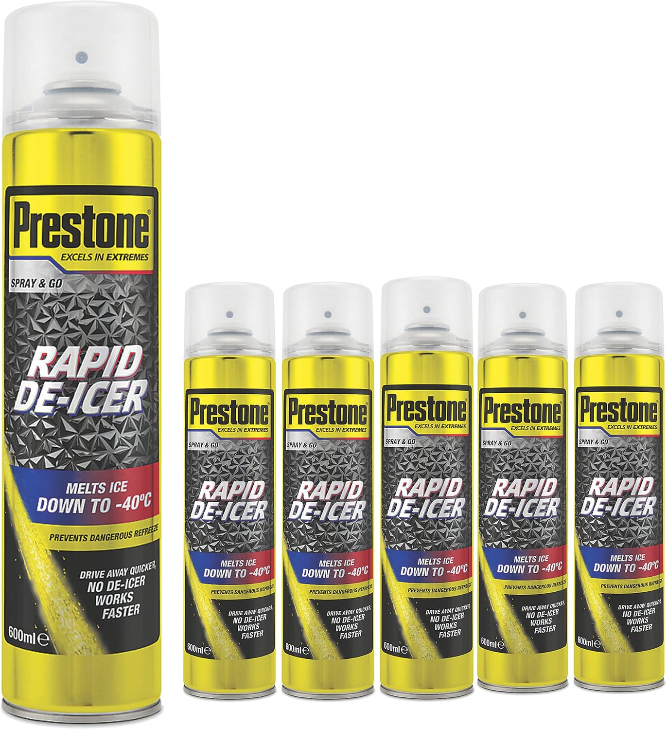 Prestone Rapid De-Icer -40°C 6 Pack