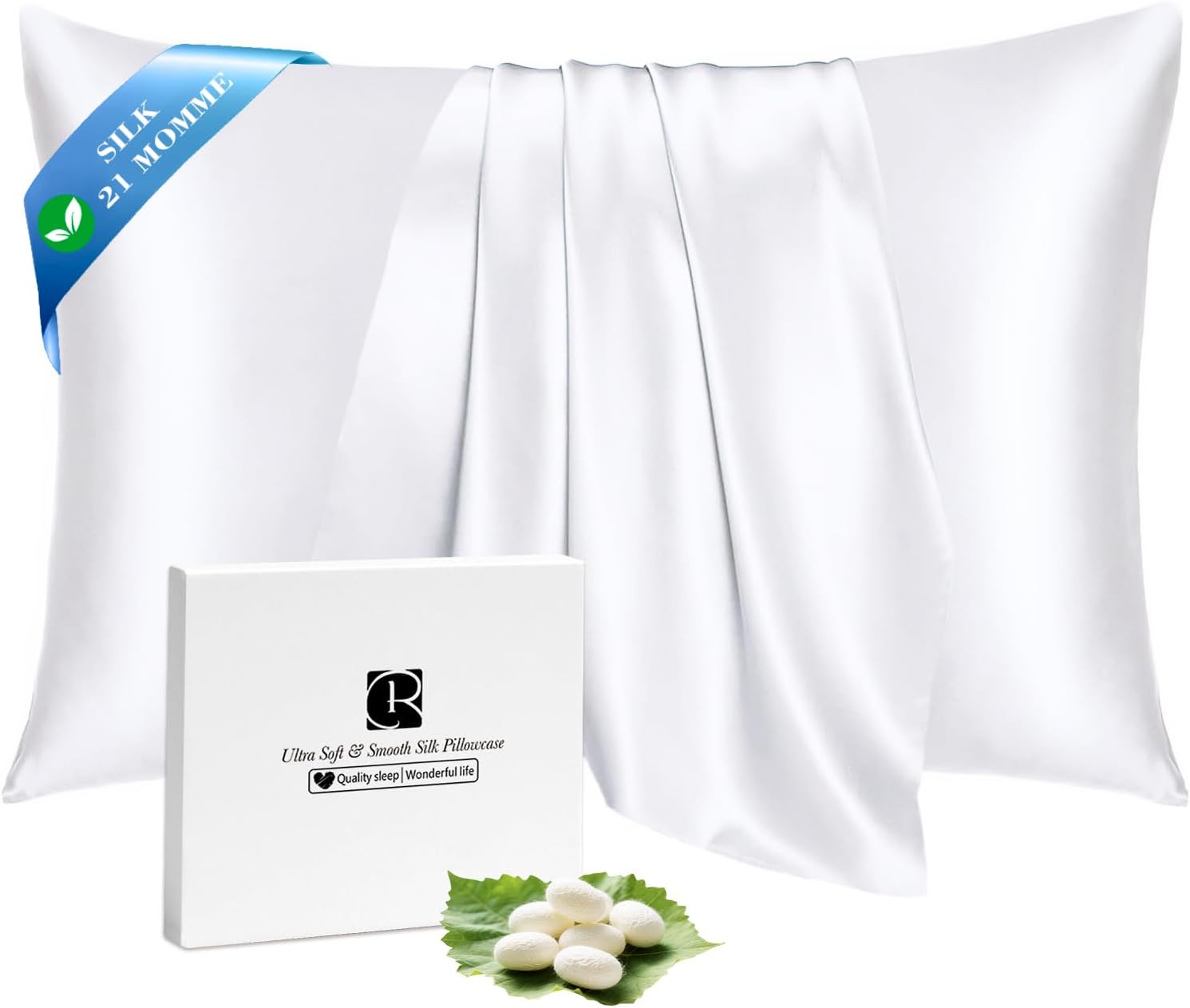 Ravmix 100% Mulberry Silk Pillowcase