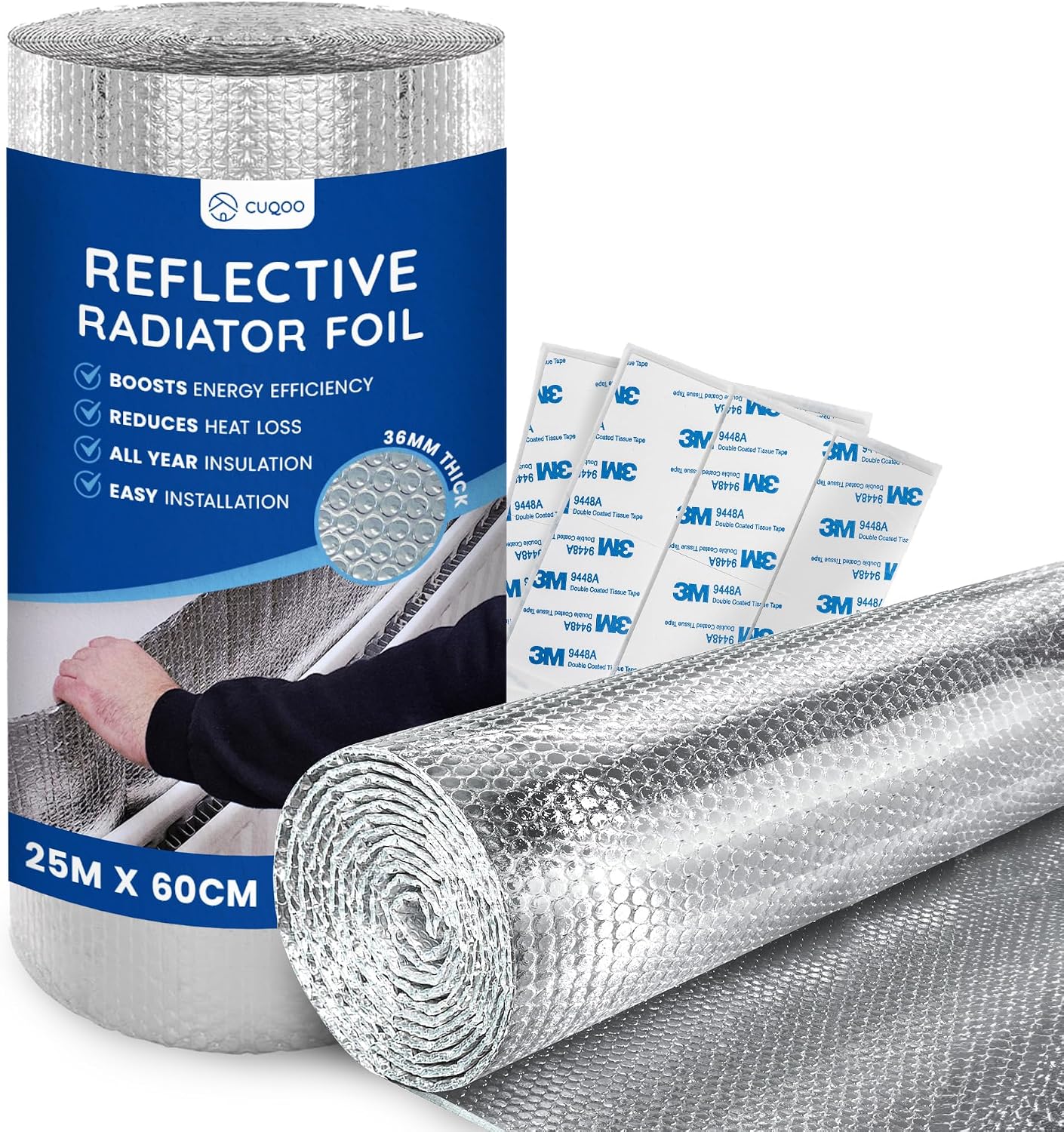 CUQOO Radiator Foil Reflector Roll