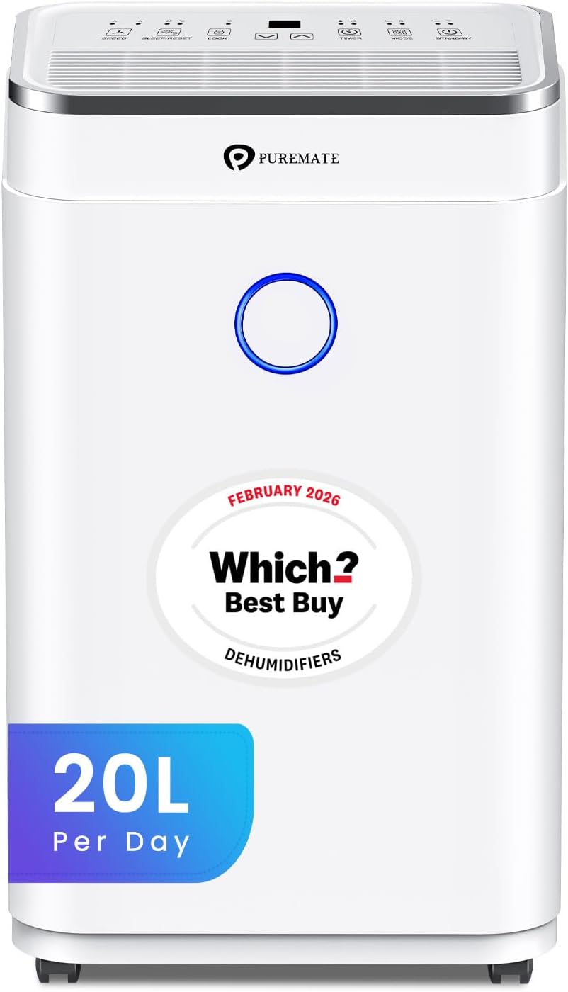 PureMate 20L/Day Dehumidifier with 6.5L Tank