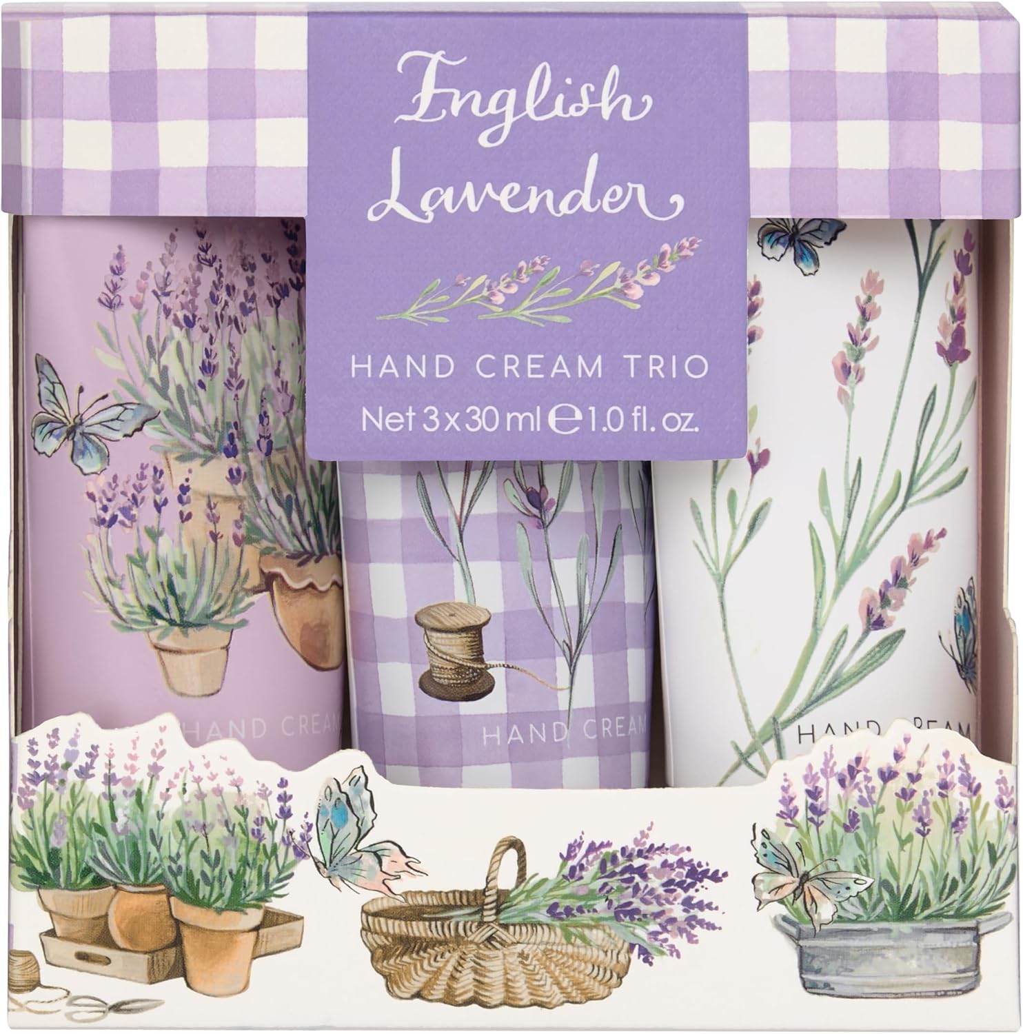 Heathcote & Ivory Lavender Hand Cream Trio