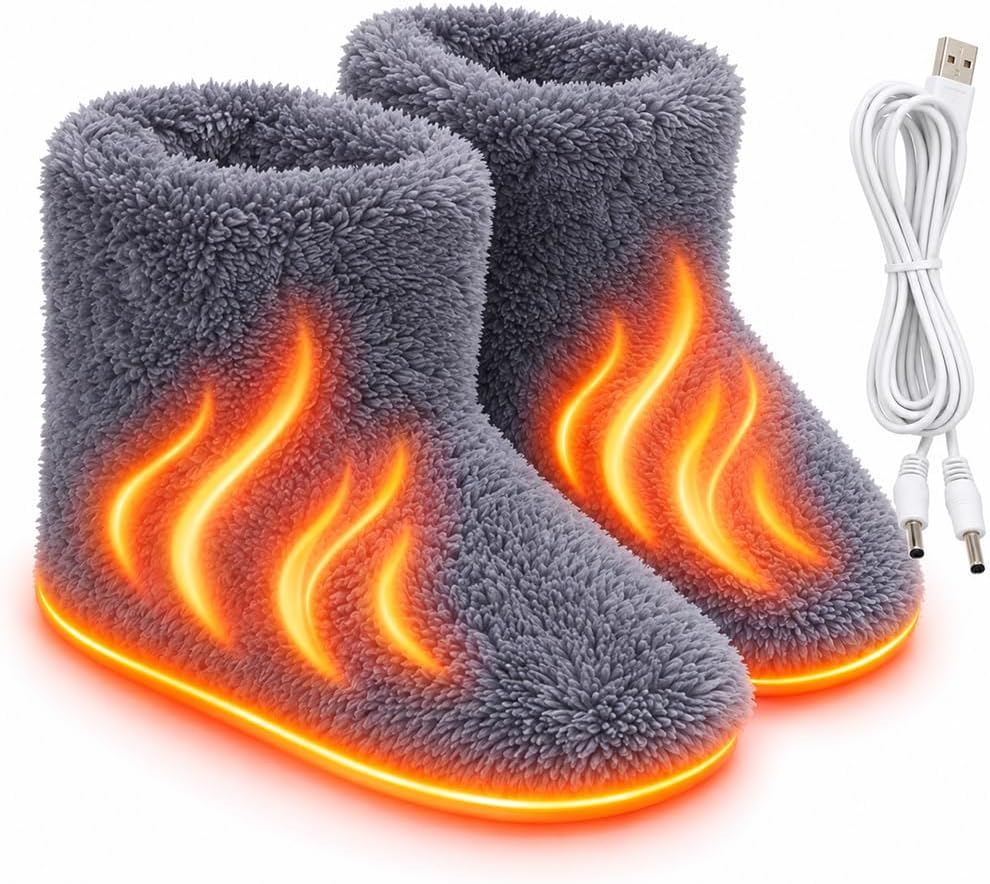 USB Heated Bootie Slippers