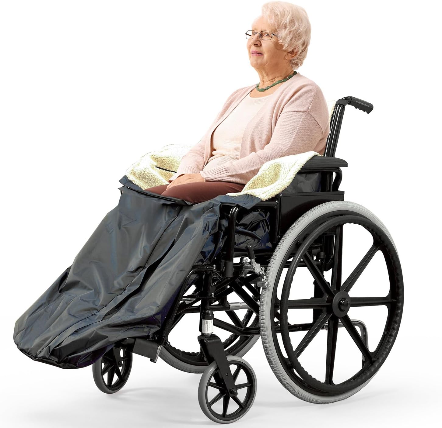 Bramble Fleece Lined Lower Body Wheelchair Cover with Inside Pocket