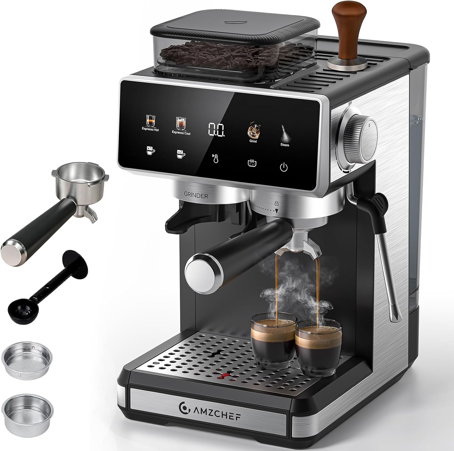 AMZCHEF Bean to Cup Coffee Machine