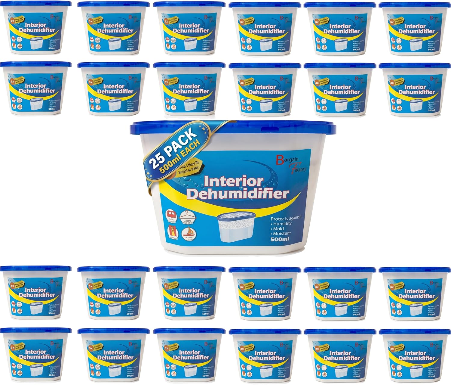 Bargain Factory 500ml Pack of 25