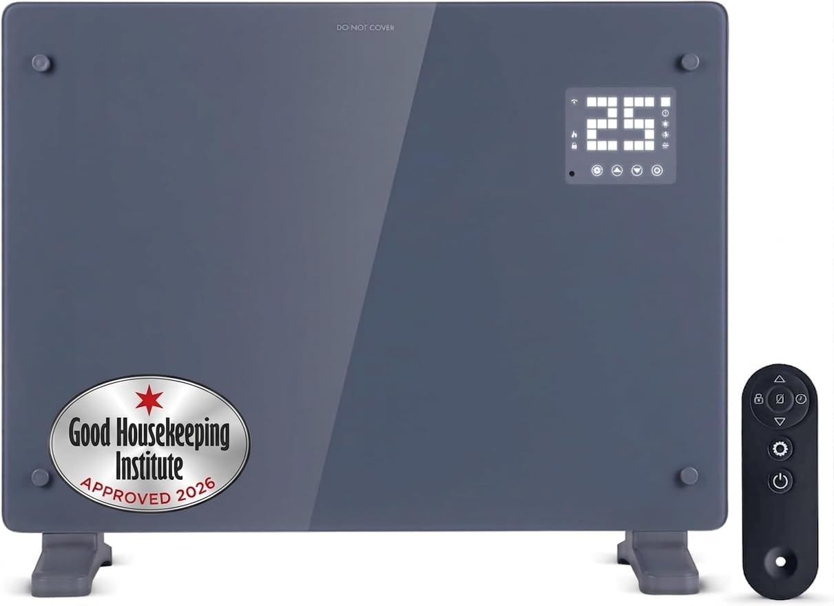 Devola 2000W Smart Electric Glass Panel Heater