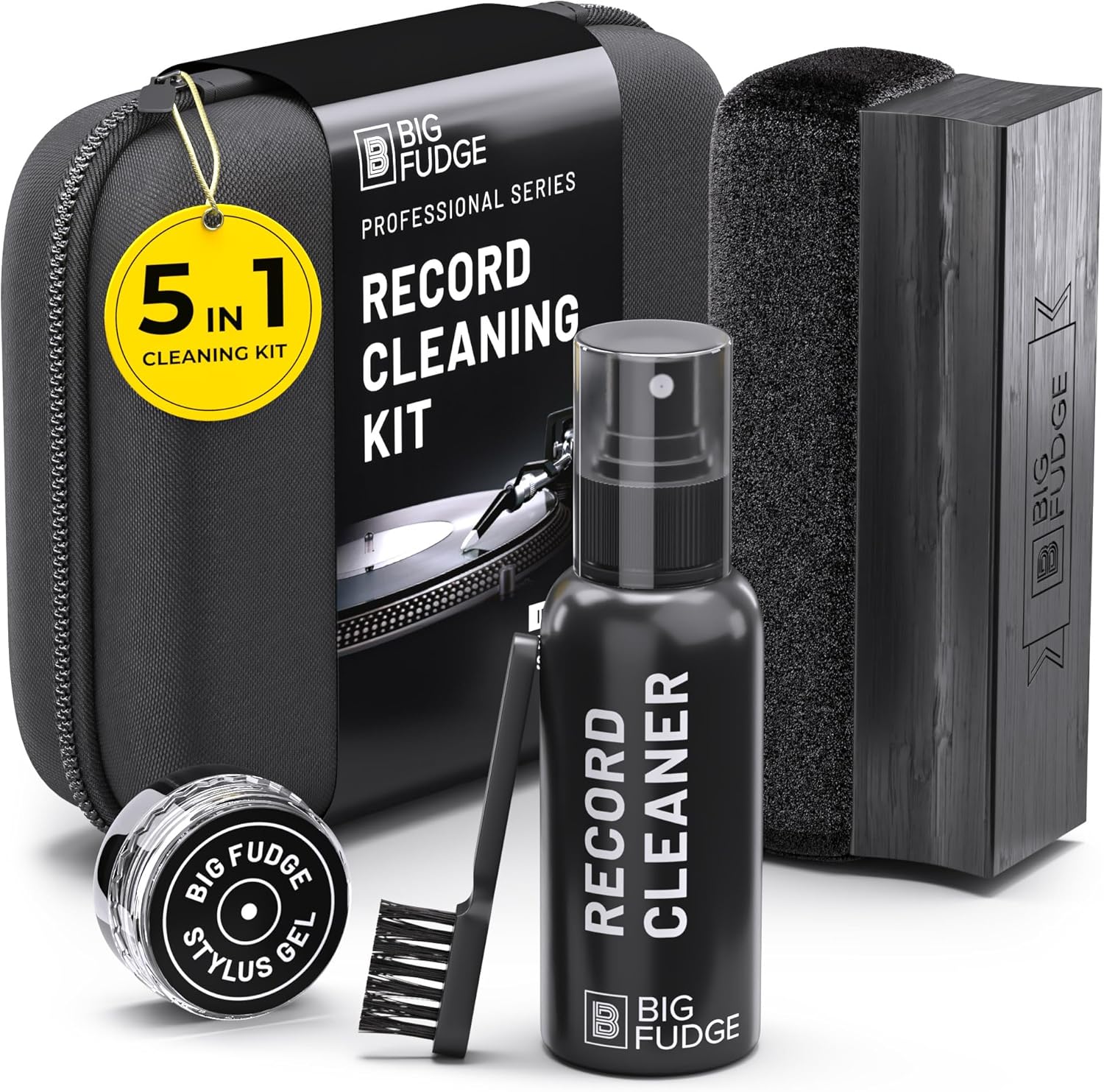 Big Fudge Professional 5-in-1 Vinyl Record Cleaning Kit