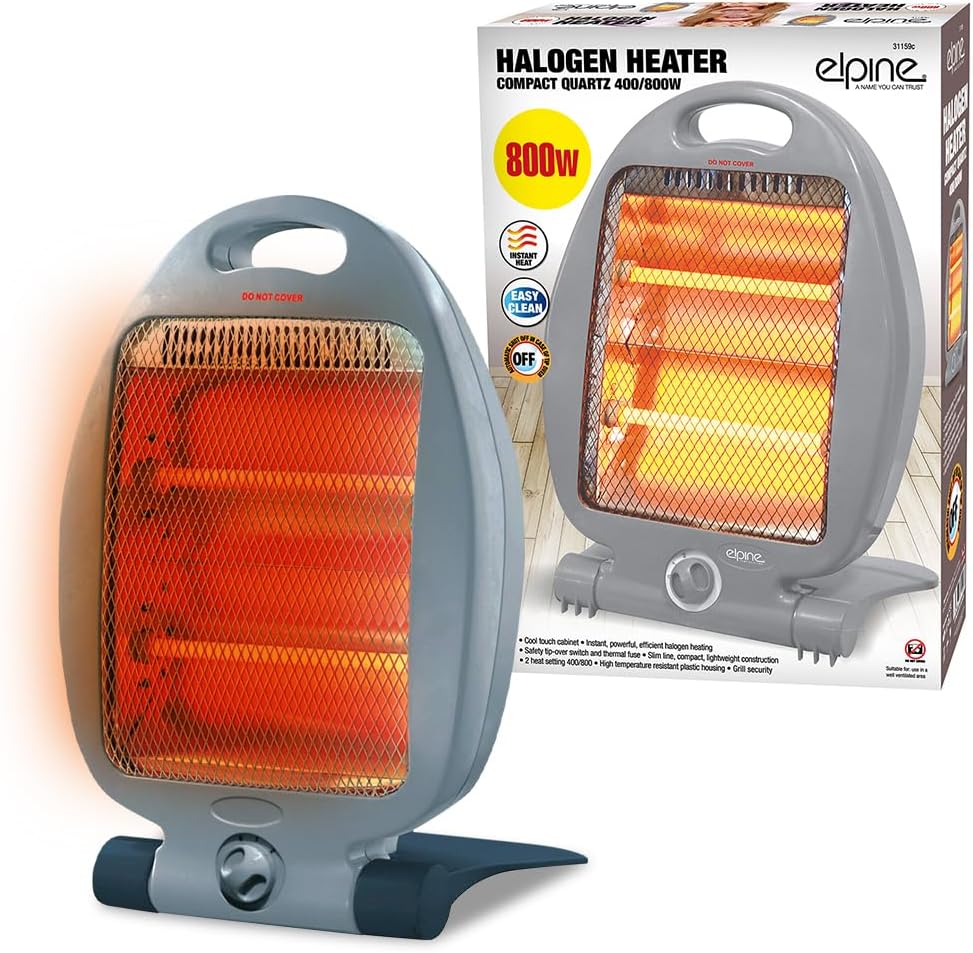 800W Halogen Heater Two Settings