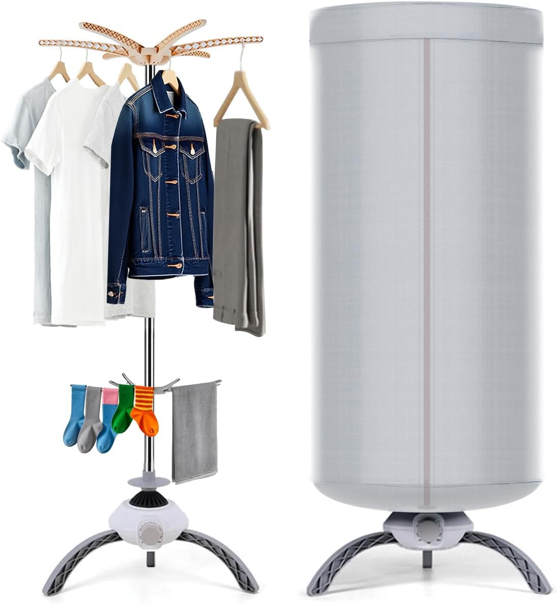 Evviee Compact 2-Layer Heated Airer