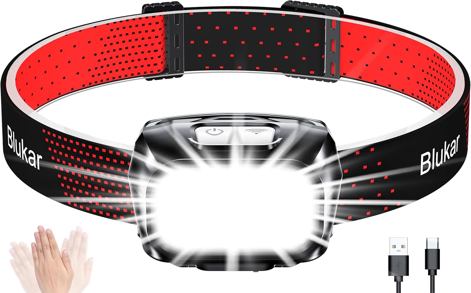 Blukar Rechargeable Head Torch