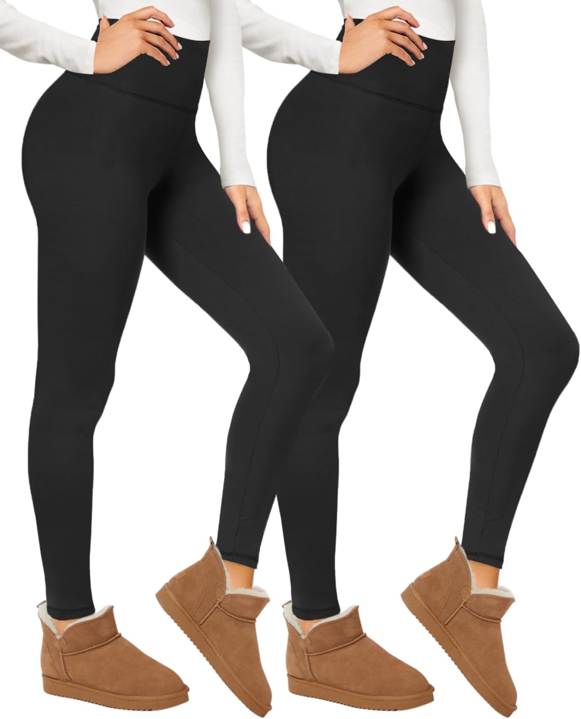 TNNZEET 2 Pack Thermal Leggings