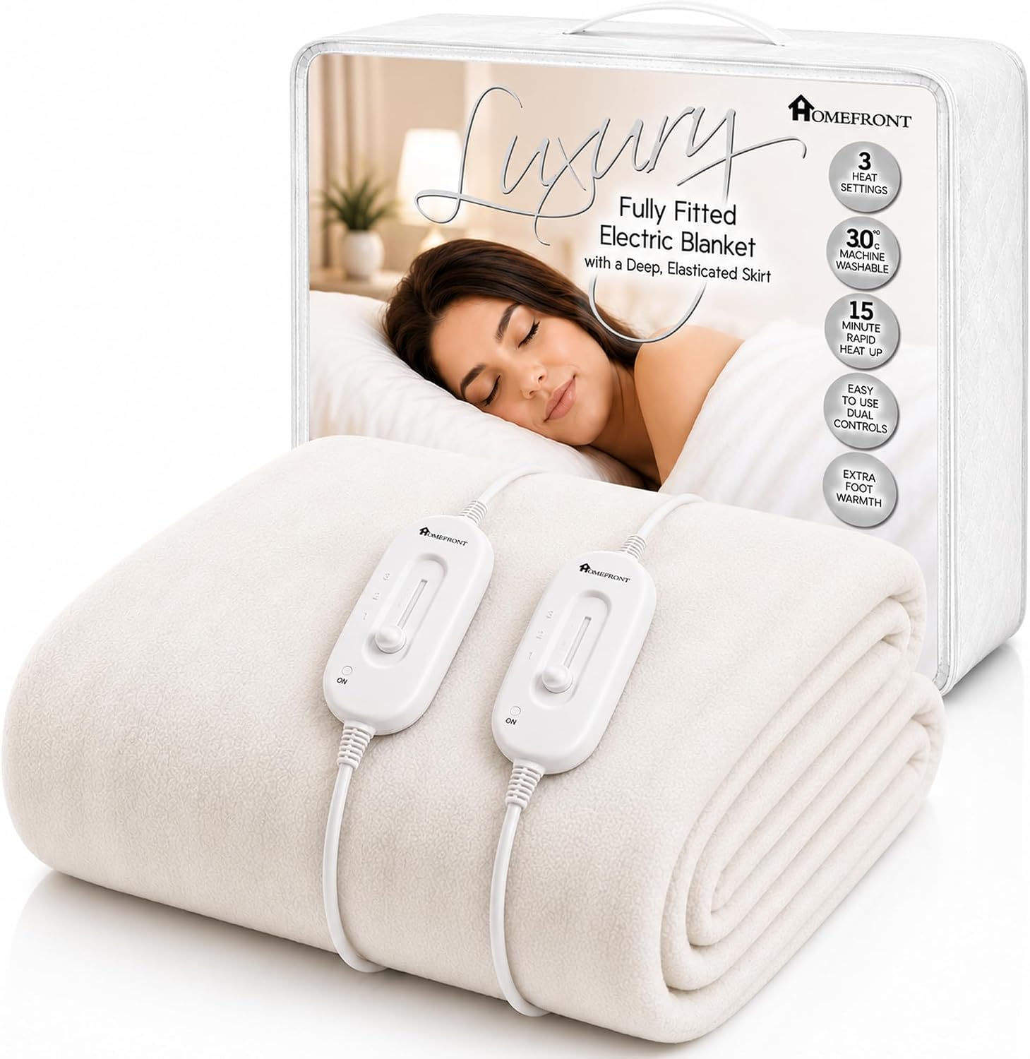 Homefront Fitted Double Electric Blanket