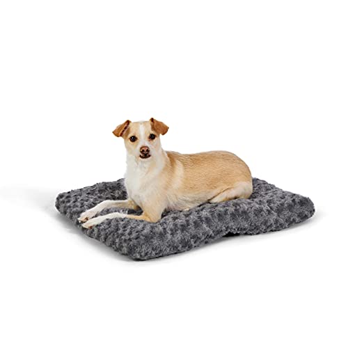 Amazon Basics Cat and Dog Bed, Machine Washable Pet Bed, Extra Small (59 x 46 x 6cm), Grey Swirl - Featured