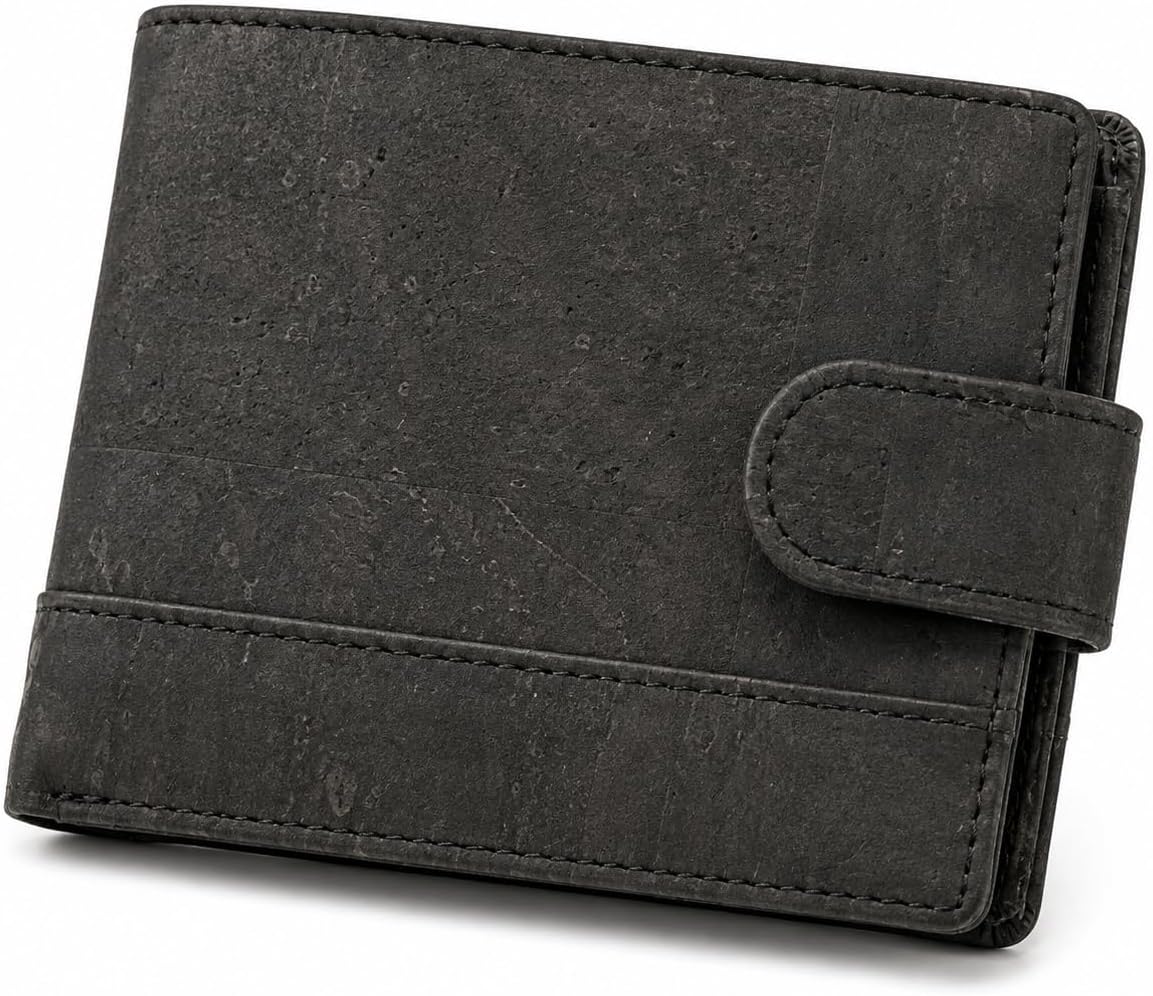 Assisi Style Vegan Cork Bifold Wallet with RFID