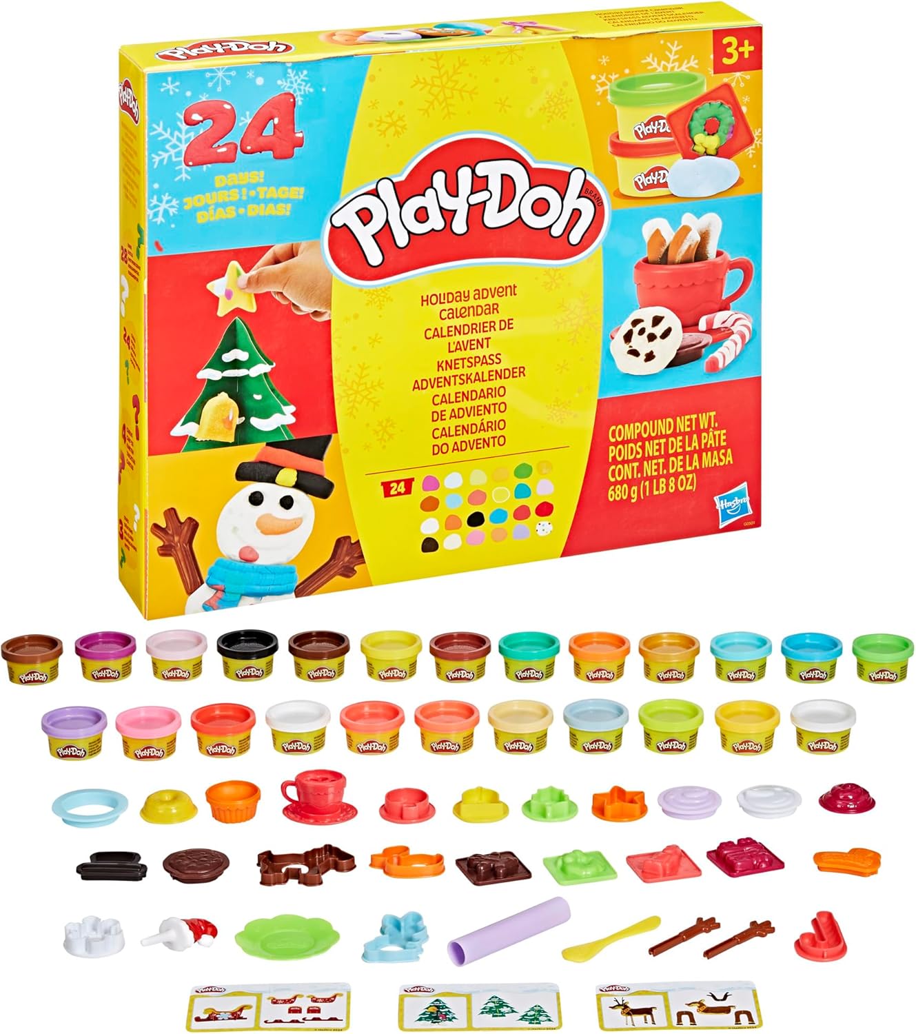 Play-Doh Holiday Advent Calendar 24 Days Craft Countdown