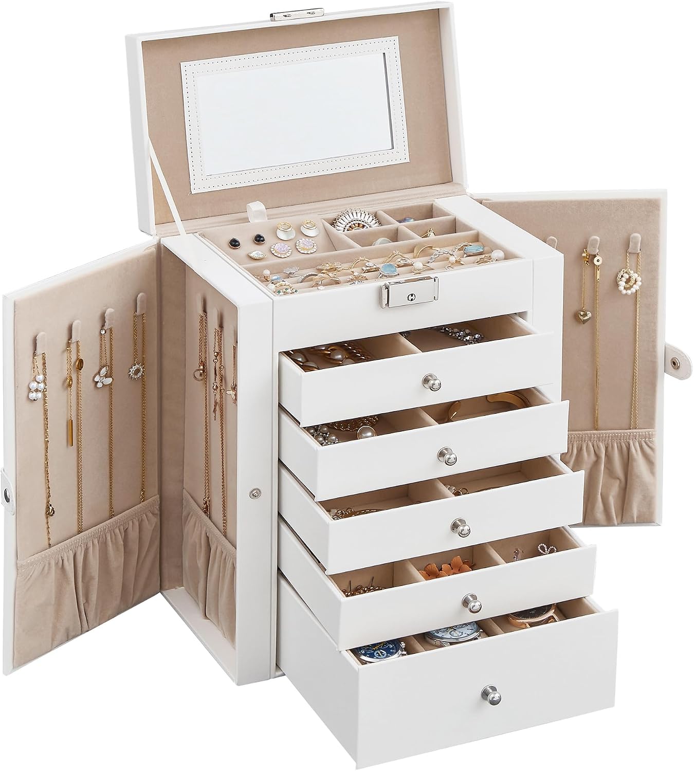 SONGMICS Large Jewellery Box