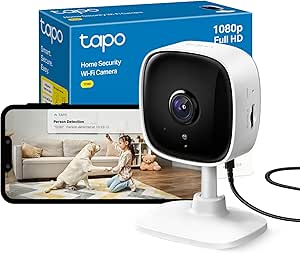 Tapo TC60 Indoor Camera House Security Camera, WiFi Camera, No Monthly Fee, AI Detection, Dog Puppy Camera, Baby Camera Monitor, CCTV, 2-way Talk, Advanced Night Vision, Works with Alexa & Google - Featured